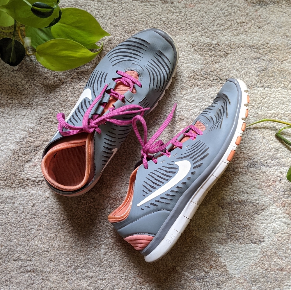 Nike | Free 3.0 | Balanza | Pink/Orange/grey - Picture 1 of 9